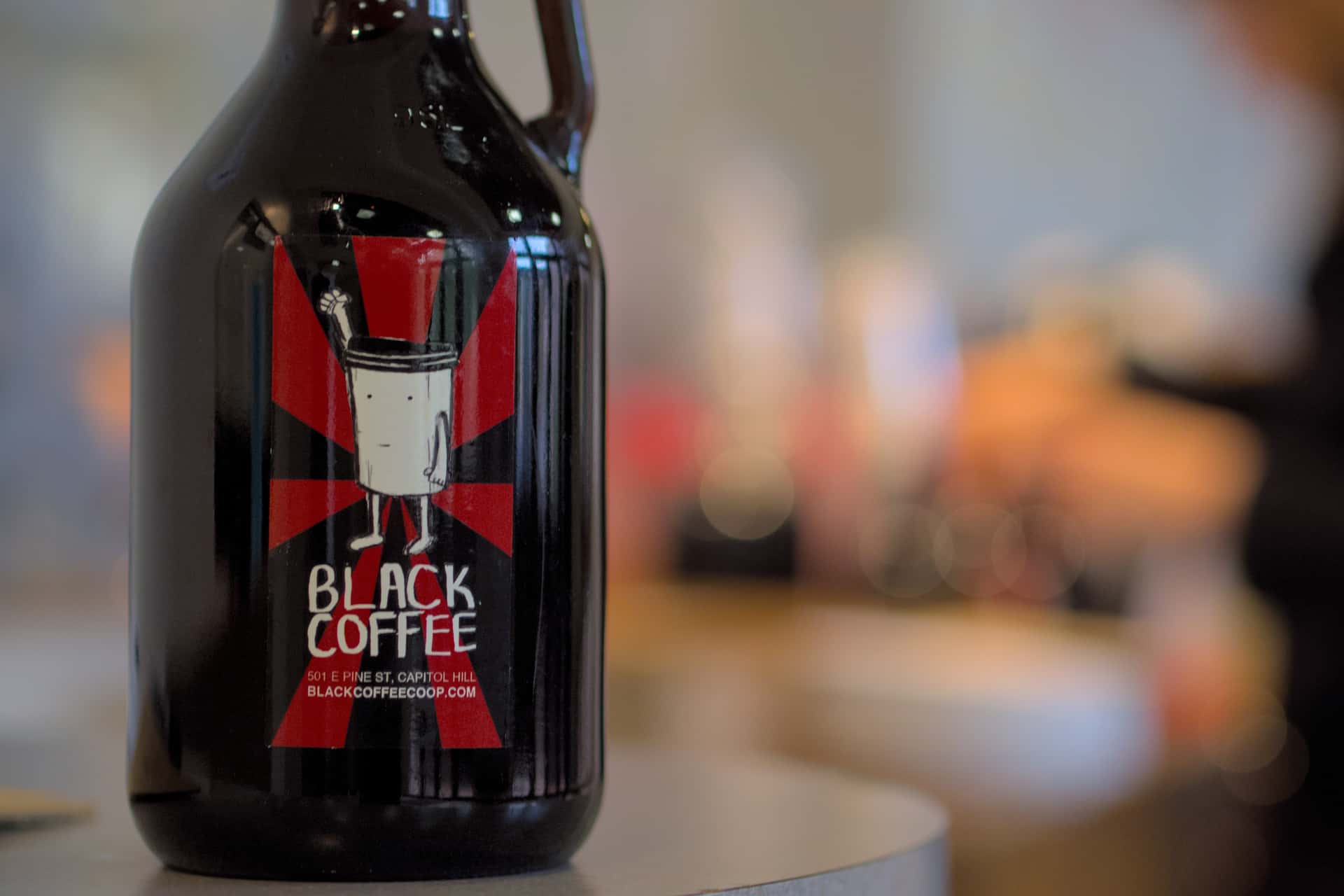 jug of cold-brew coffee from Black Coffee Co-Op