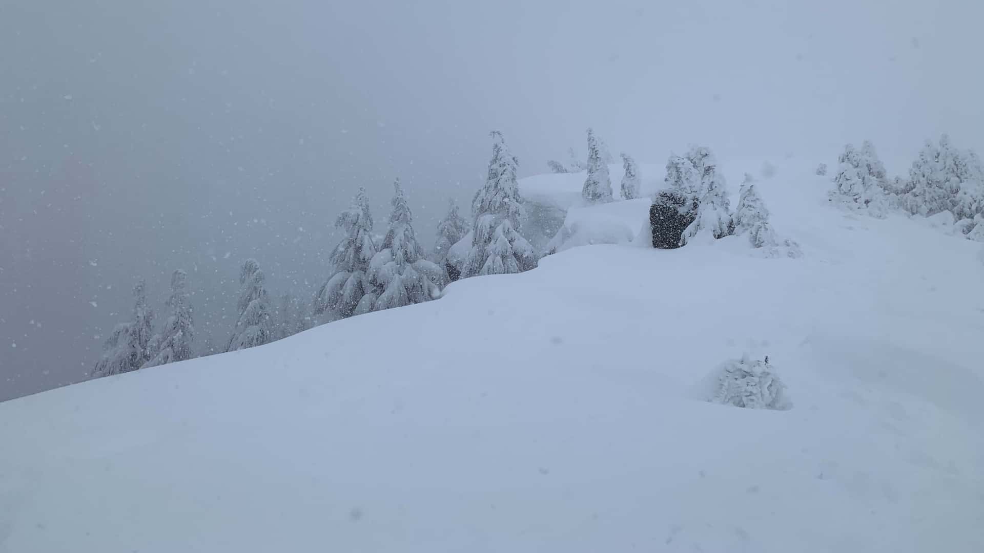 west side of Mailbox Peak in the winter