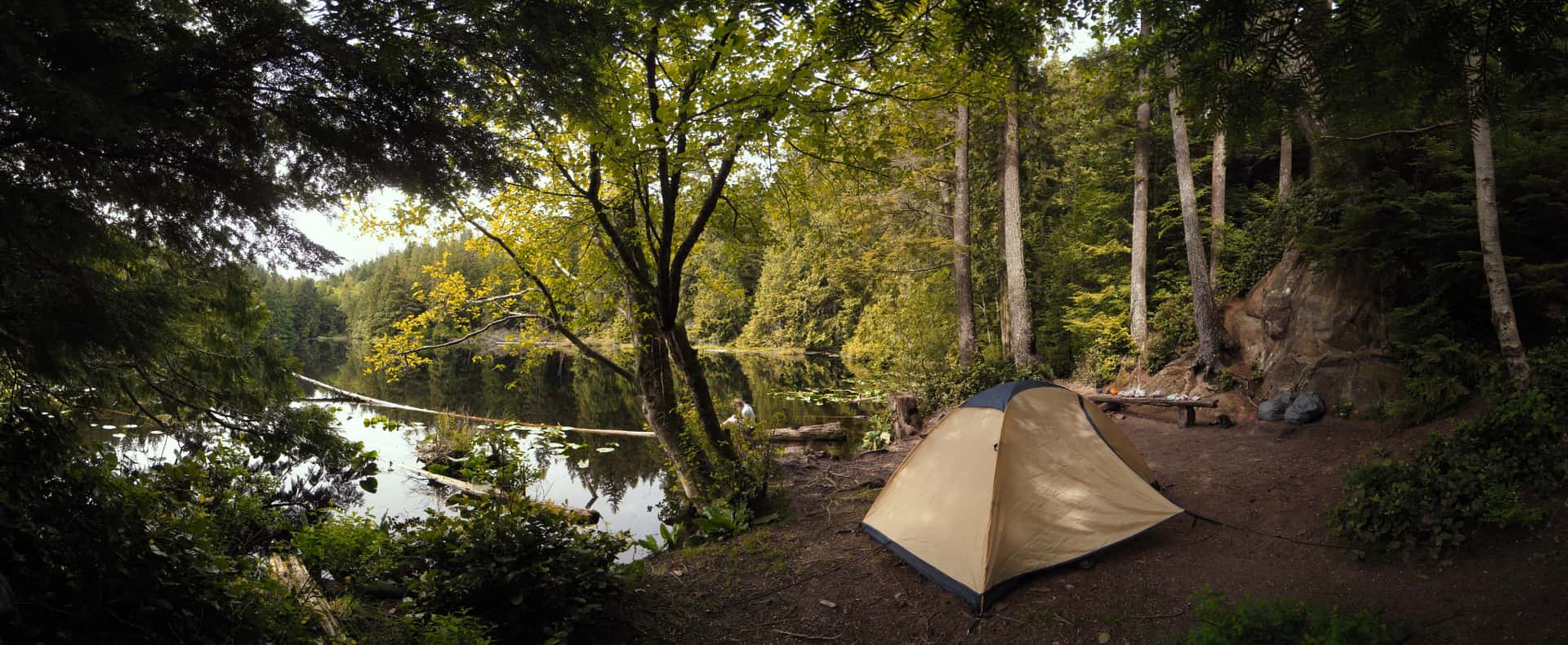 tent at Cedar Lake