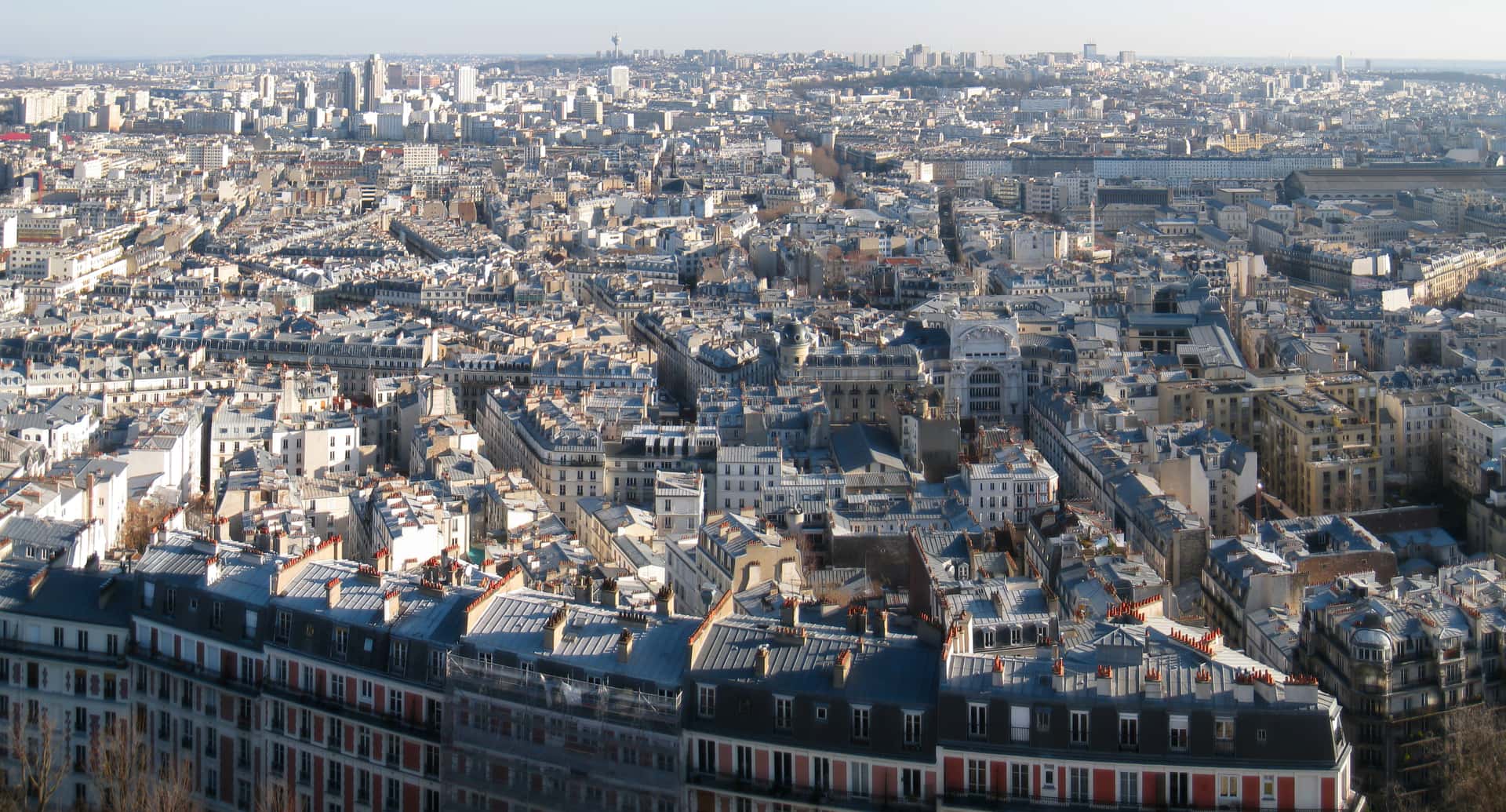 eastward view of Paris from Sacré-Cœur