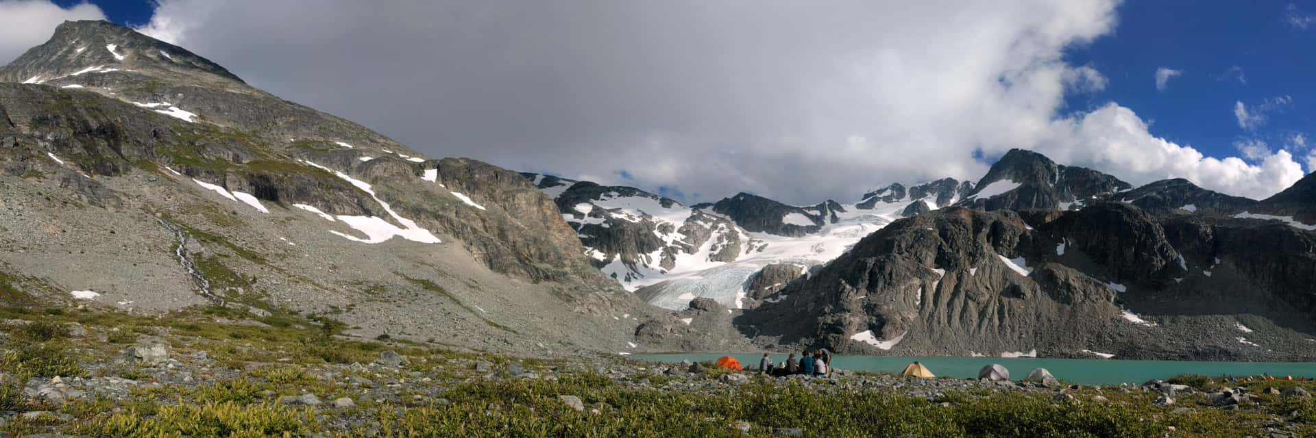 campsite at Wedgemount Lake
